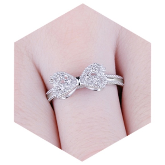 🎀 Anniversary Bow Sterling Silver Ring 💍 - Picture 6 of 8